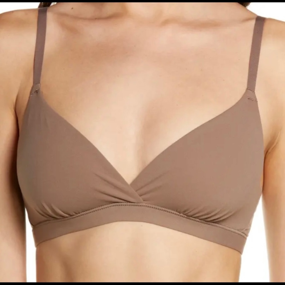 SKIMS FIT EVERYBODY TRIANGULAR BRALETTE SIZE 2X Color Umber